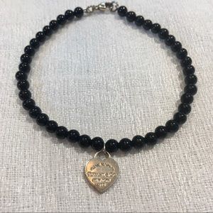 Rare Tiffany & Co. Black Bead Bracelet